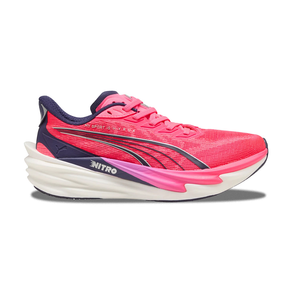 Puma W Deviate Nitro 4 Hyrox Running Shoes in Pink Color