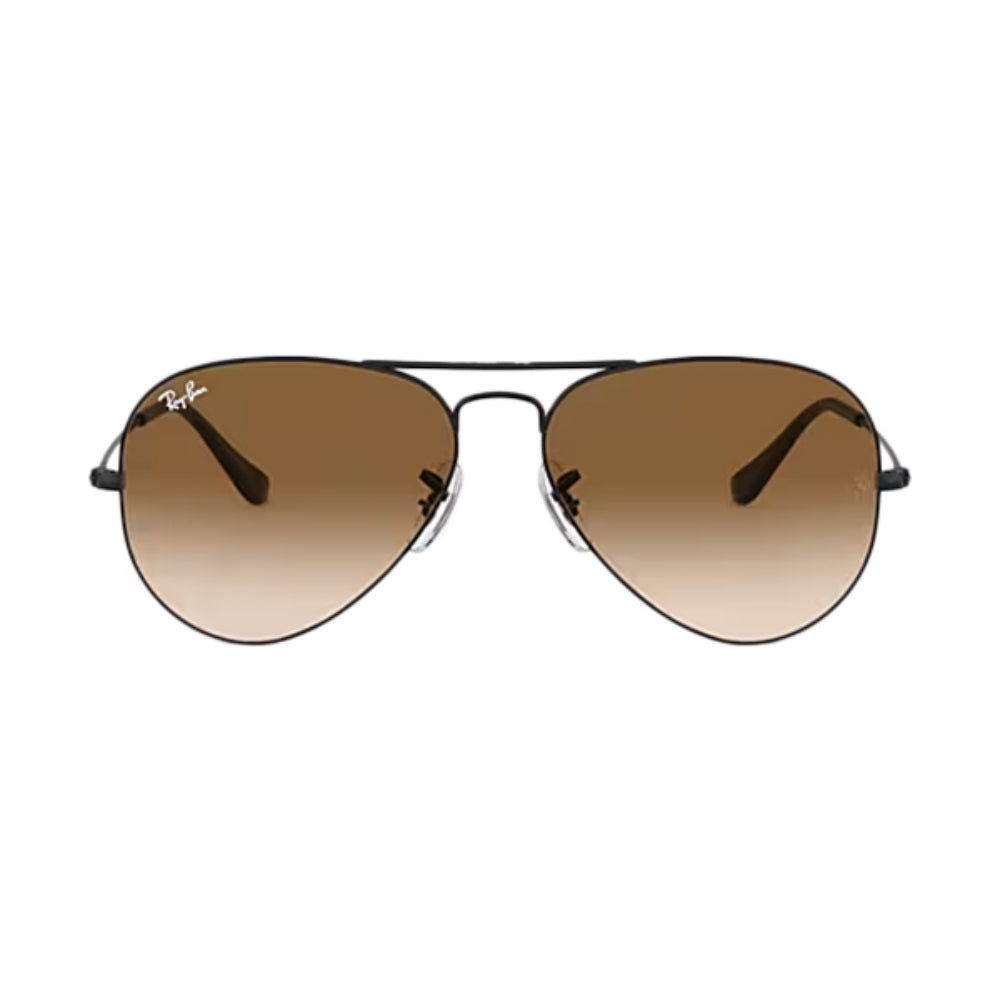 Ray Ban Aviator Lrg Black Metal Accessories in Brown Color