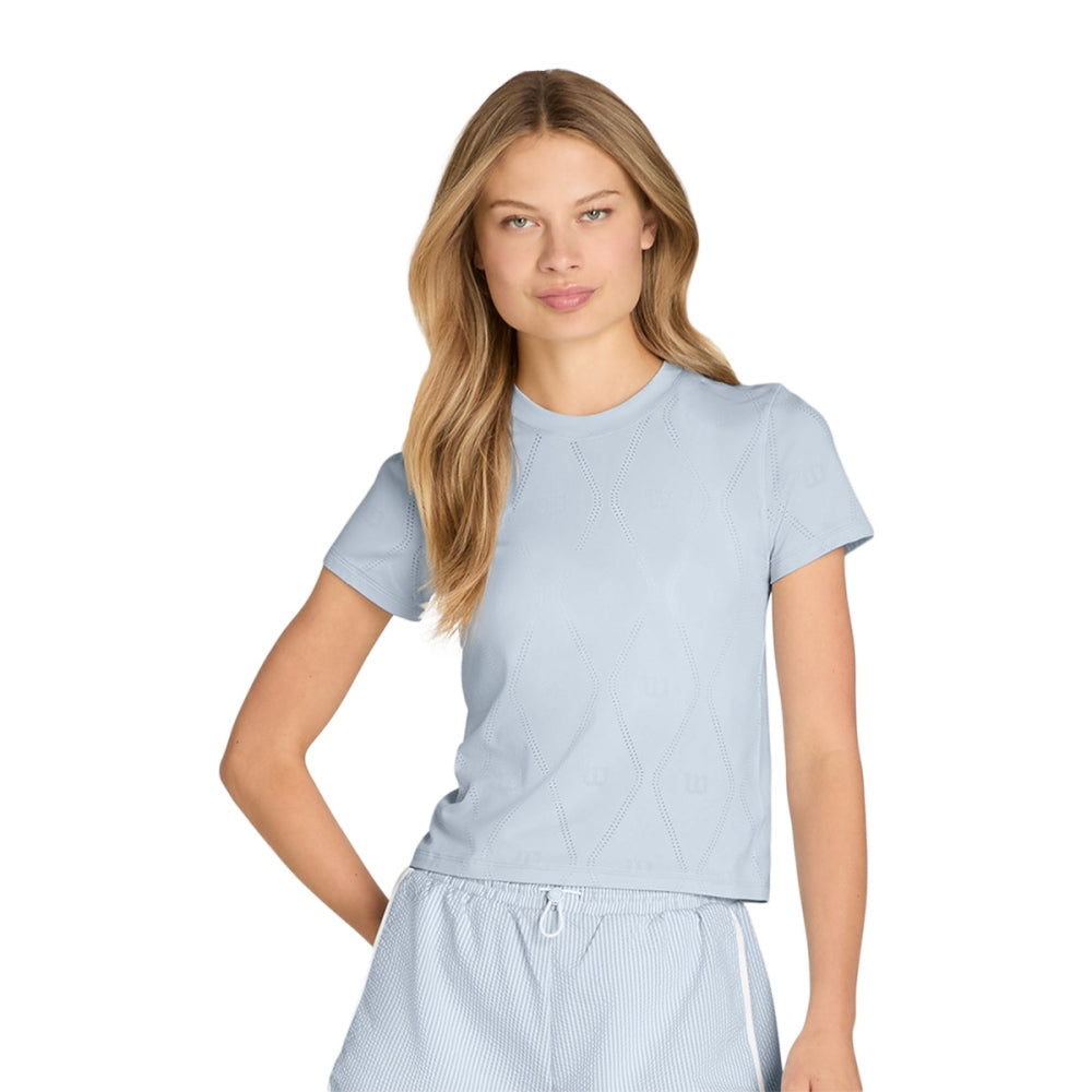 W SEAMLESS SHORT SLEEVE | SKY