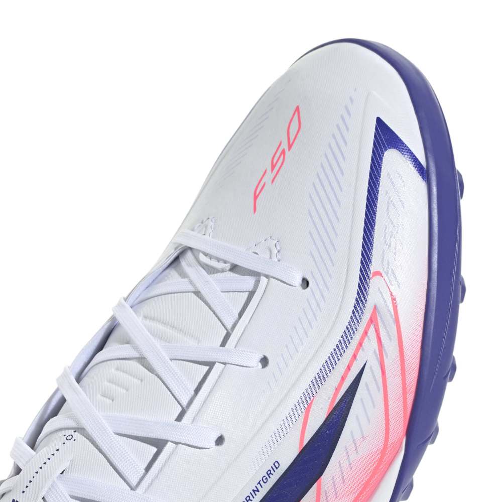 Adidas F50 Hyperfast League TF Turf Cleats in White Color