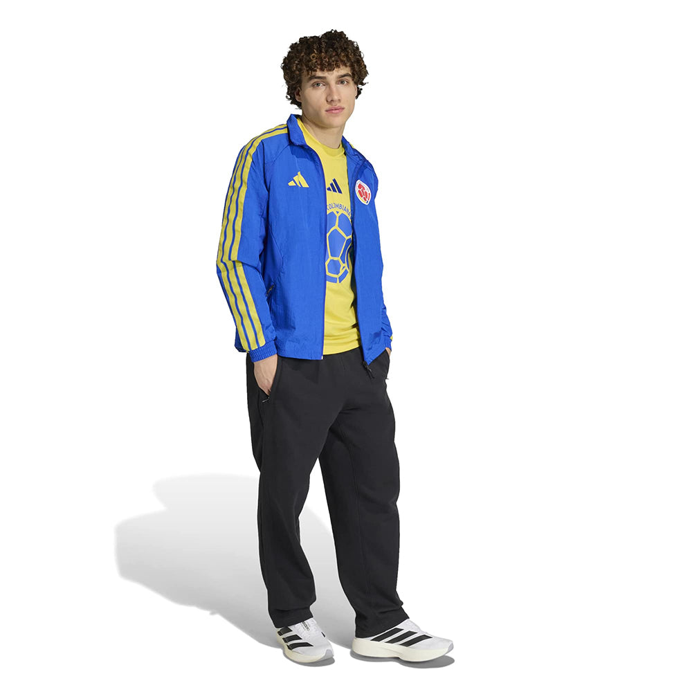 Adidas FCF homem Antham Jkt Fan Apparel in Blue Color