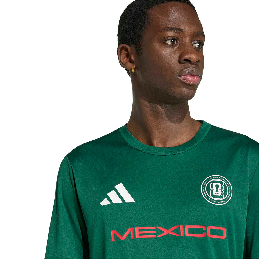 Adidas Mex Olp Jersey Fan Apparel in Black Color