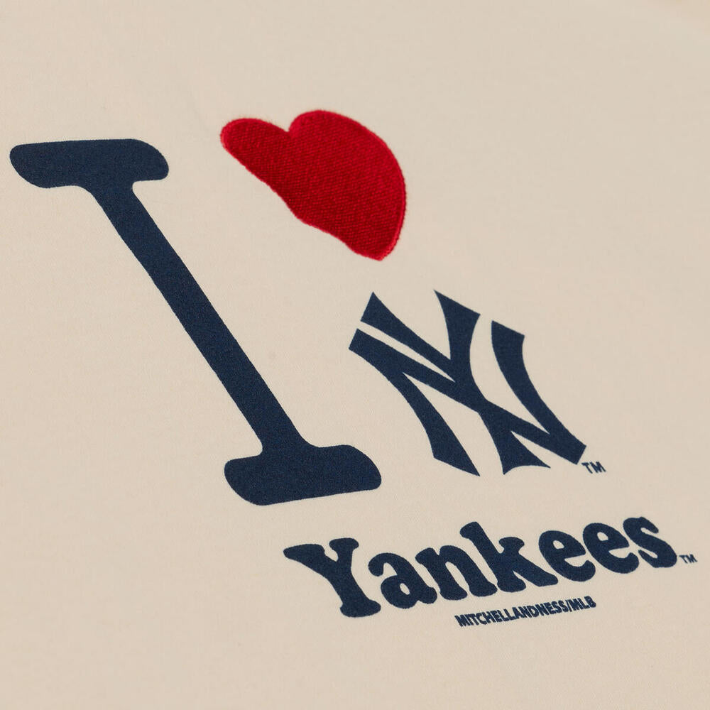 NYY I LOVE NYY GRPH TEE | CREAM