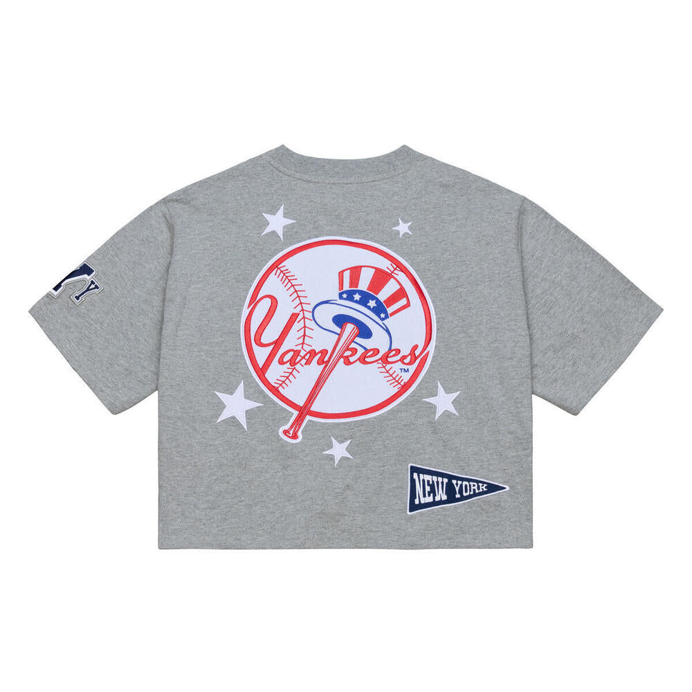 NYY PEP RALLY CROP | GREY