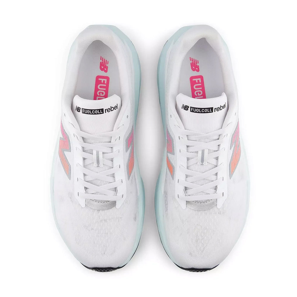 New Balance M FuelCell Rebel V5 Running Shoes in White Color