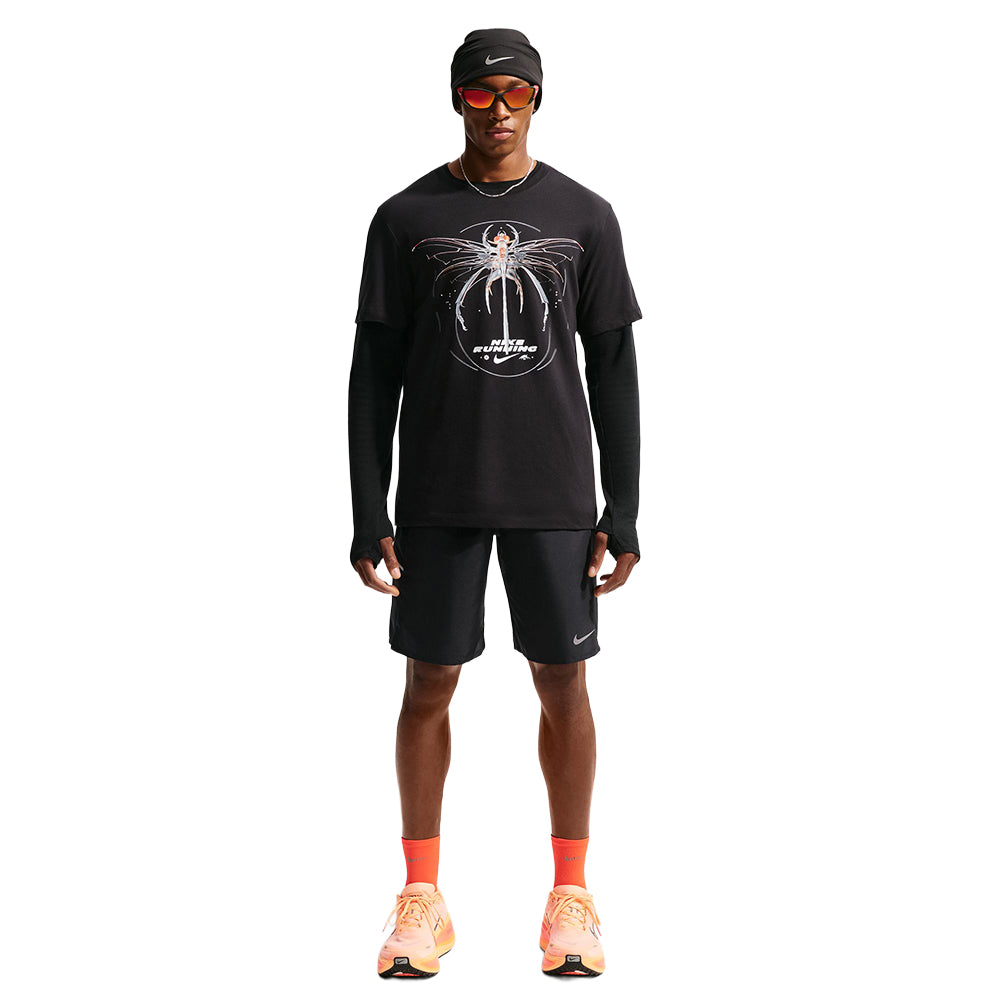 Nike M Df Miler 9In Bl Shorts in Black Color