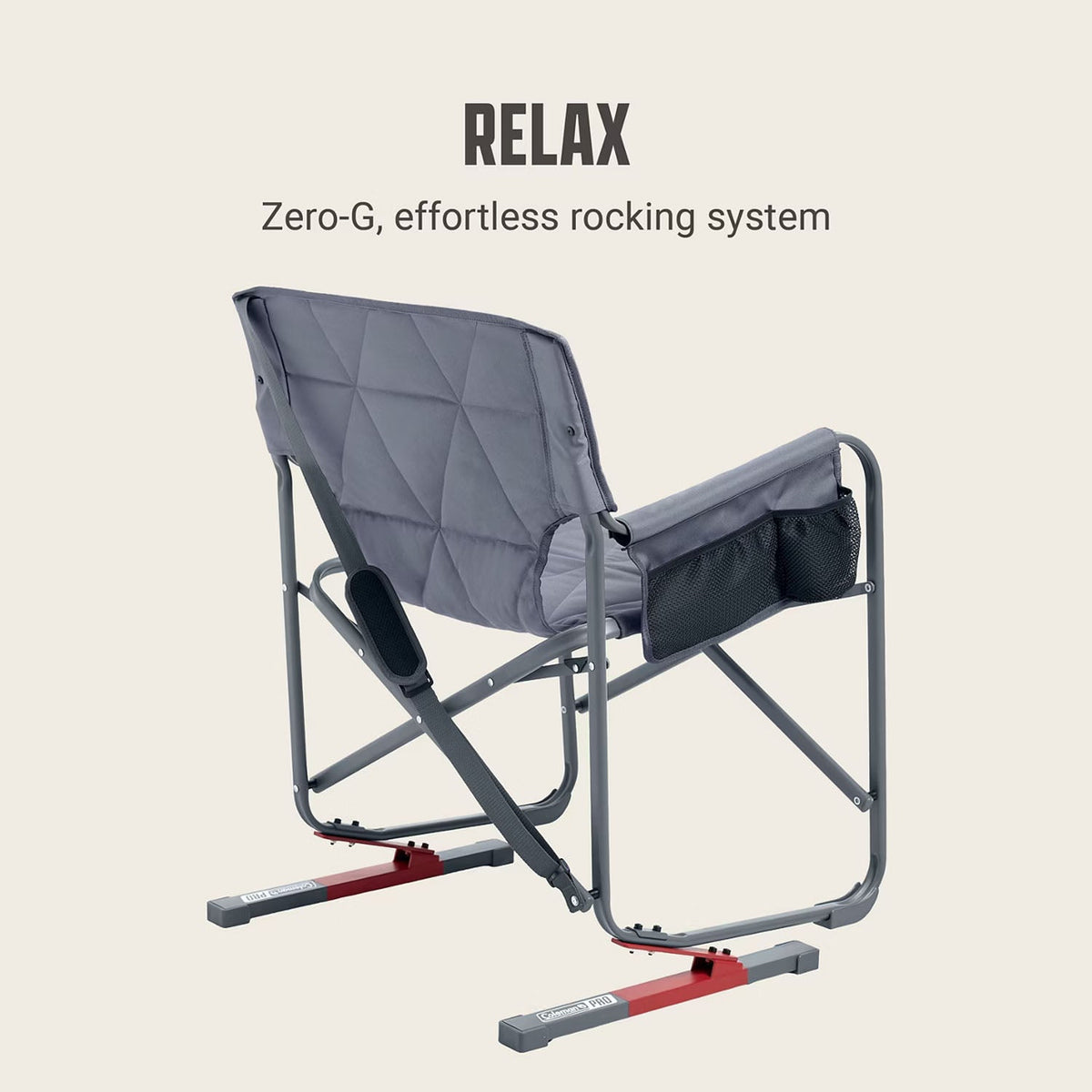 Coleman Sideliner Pro Rocker Chr Furniture in Blue Color