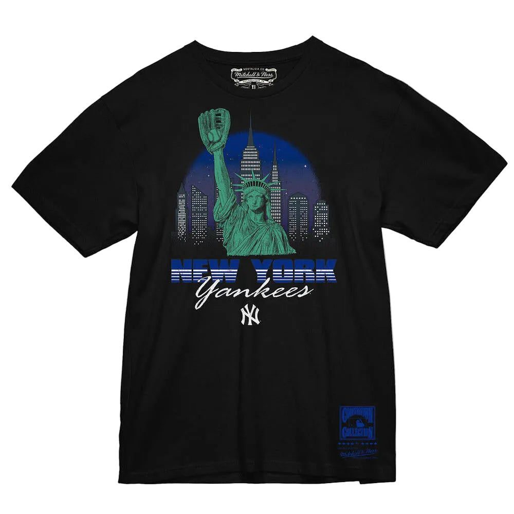 Mitchell And Ness new york yankees Nyc Tee Fan Apparel in Black Color