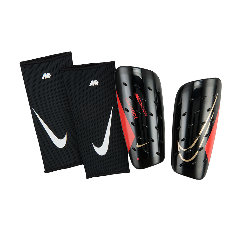 Nike Mercurial Flylite Sprlck Soccer Pads in Black Color
