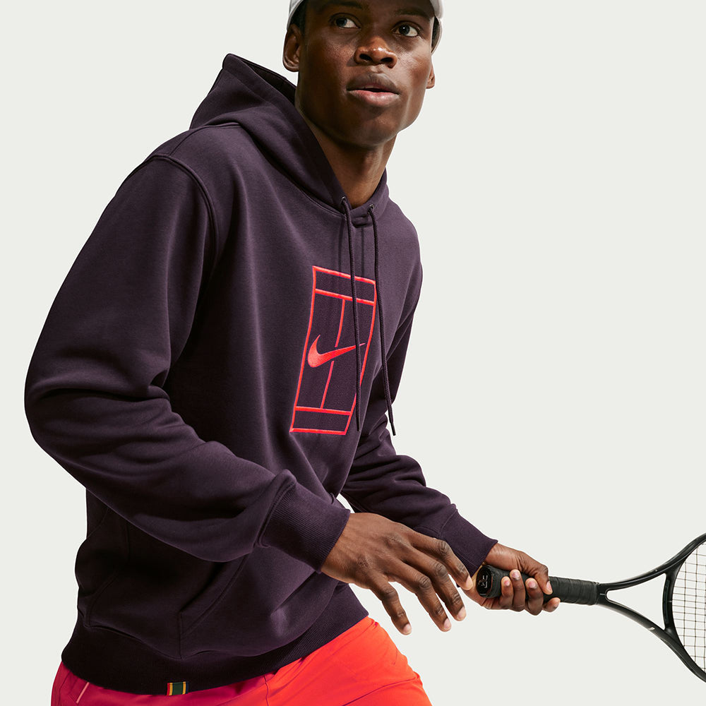 Nike Slam Tennis Hoodie Pullover in Brown Color