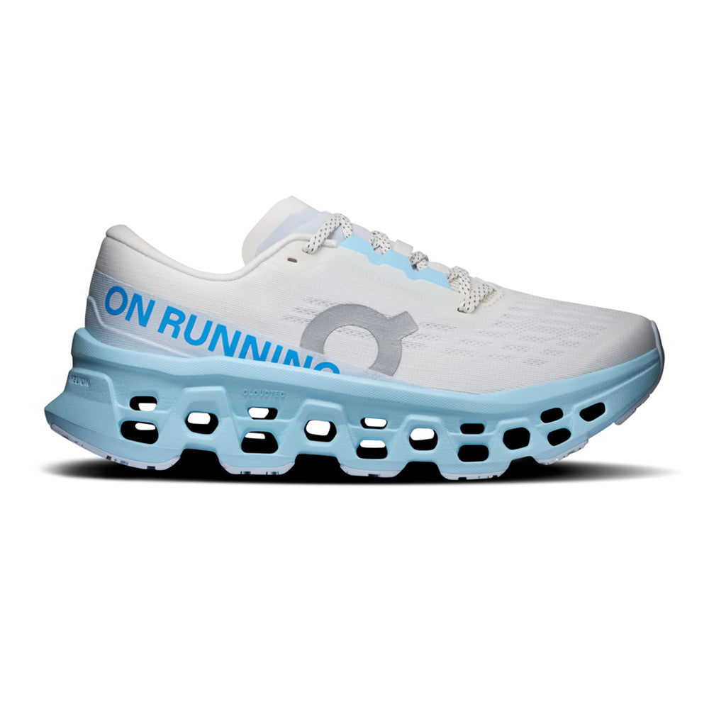 On W Cloudmonster 3 Running Shoes in White Color