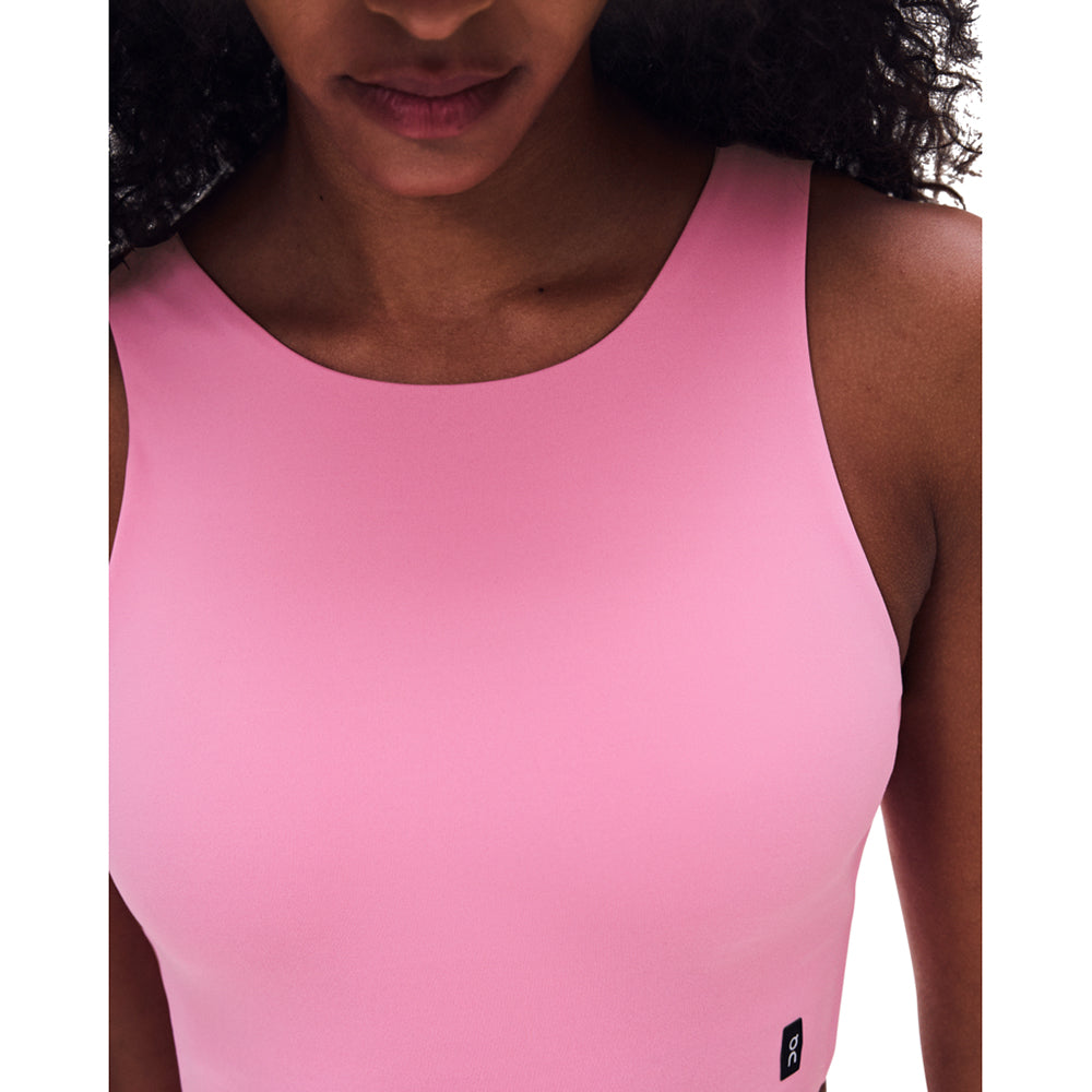 On W Core 2In1 Crop Sports Bras in Pink Color