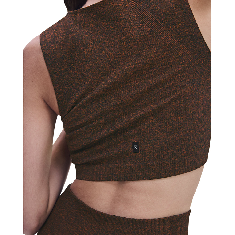 On Studio Knit Crop Tops in Brown Color