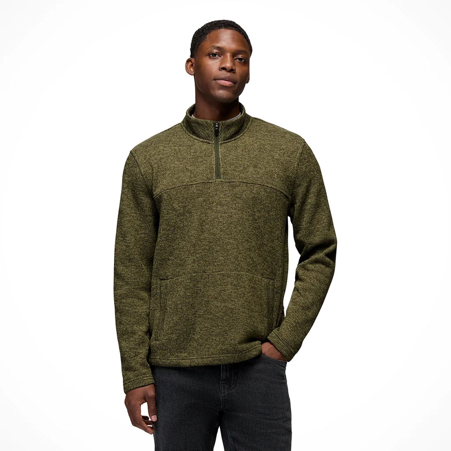M TWO HARBORS 1/4 ZIP | CARGE GREE
