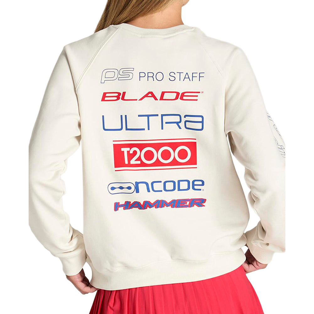 W CLASSIC CREW | WHITE/RED/