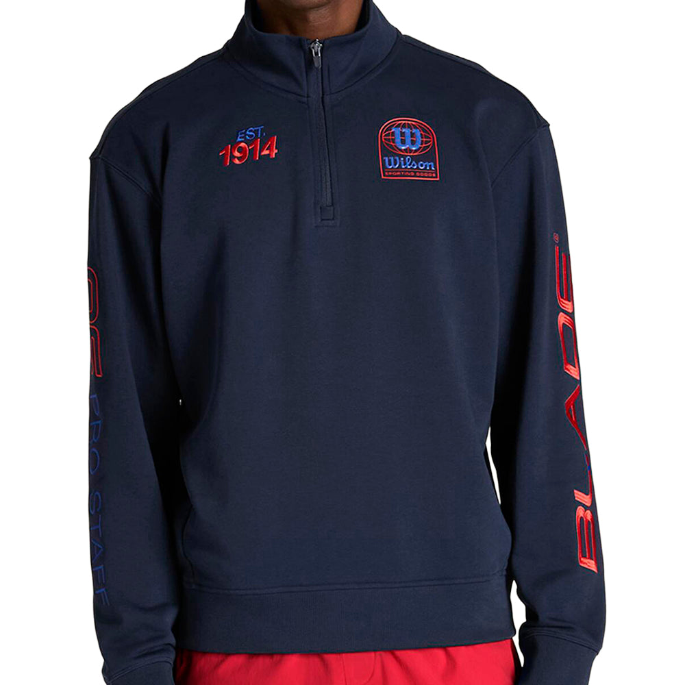 M PLAYSTATE QUARTER ZIP | BLUE/RED