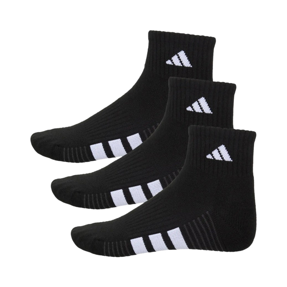 WM CUSH 4.0 3PK 1/4 SOCK | BLACK