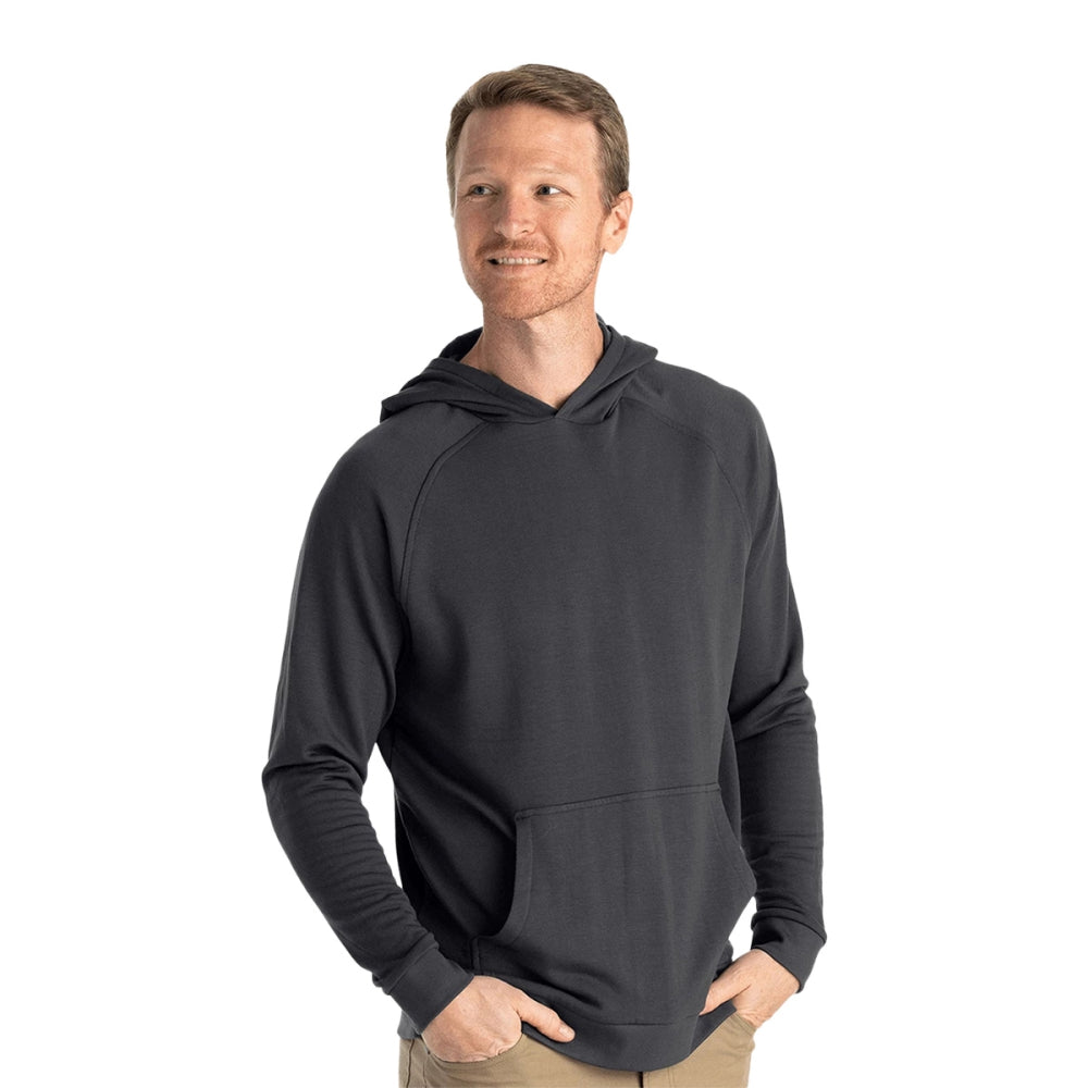 M BAMBOO LGHT FLEECE HOO | 328-BLKSAN