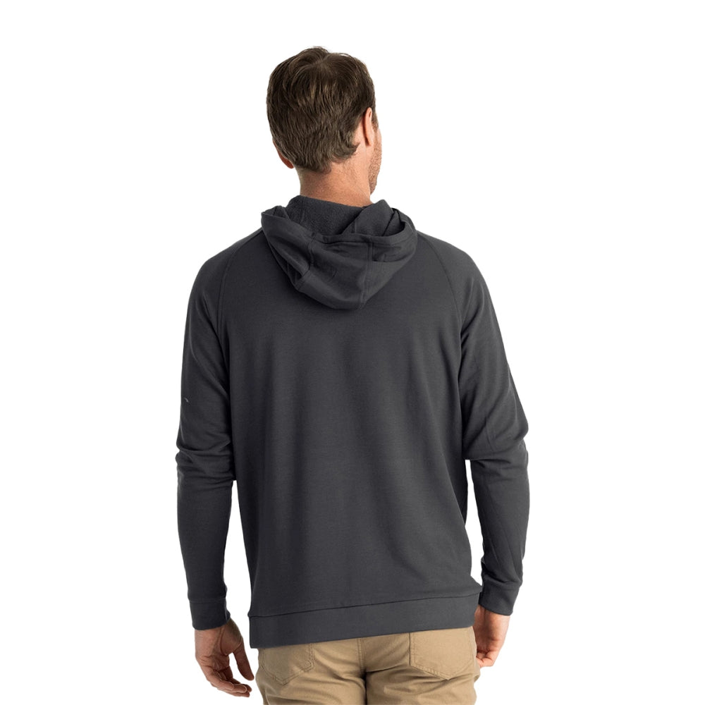 M BAMBOO LGHT FLEECE HOO | 328-BLKSAN