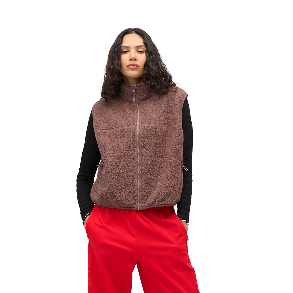 Halfdays Chappelle Vest Midlayer in Khaki Color