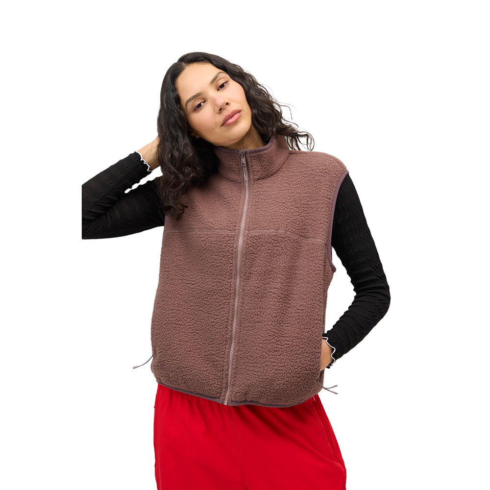 Halfdays Chappelle Vest Midlayer in Khaki Color