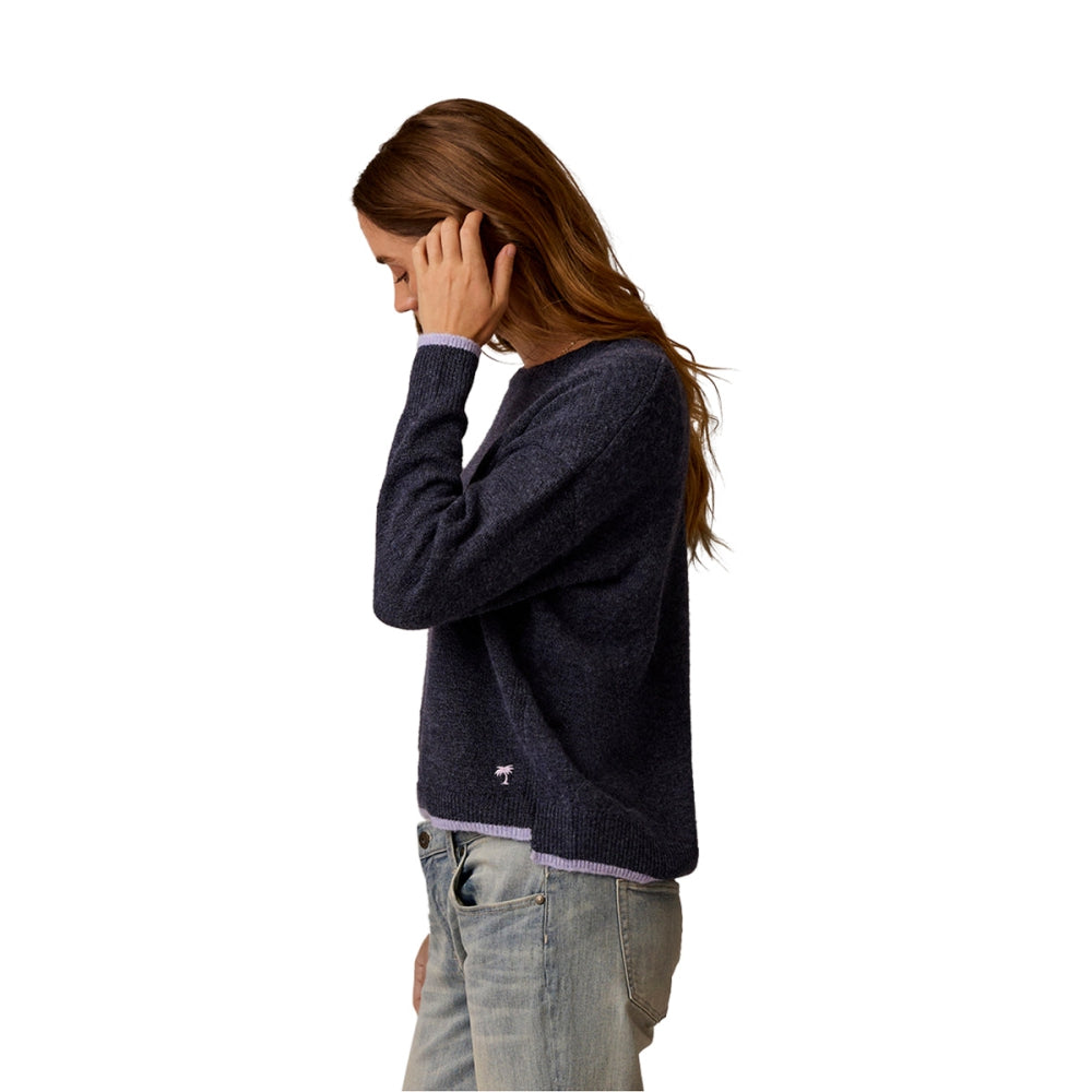 DRUE FUZZY SWEATER | 552-BLUE