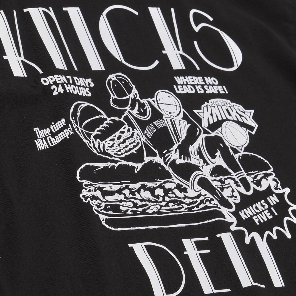 Mitchell And Ness new york knicks Deli short sleeve Fan Apparel in Black Color