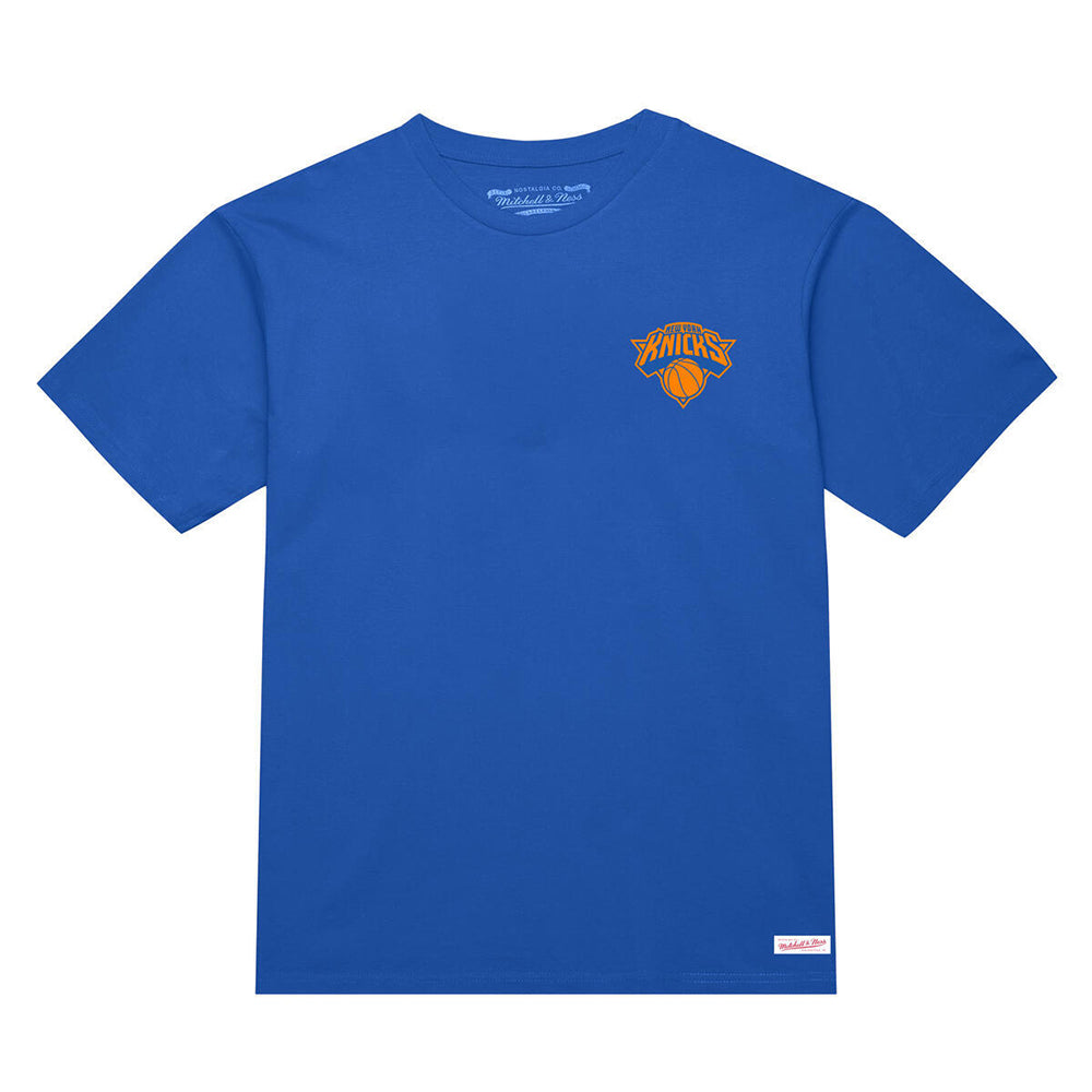 Mitchell And Ness new york knicks Deli short sleeve Fan Apparel in Blue Color