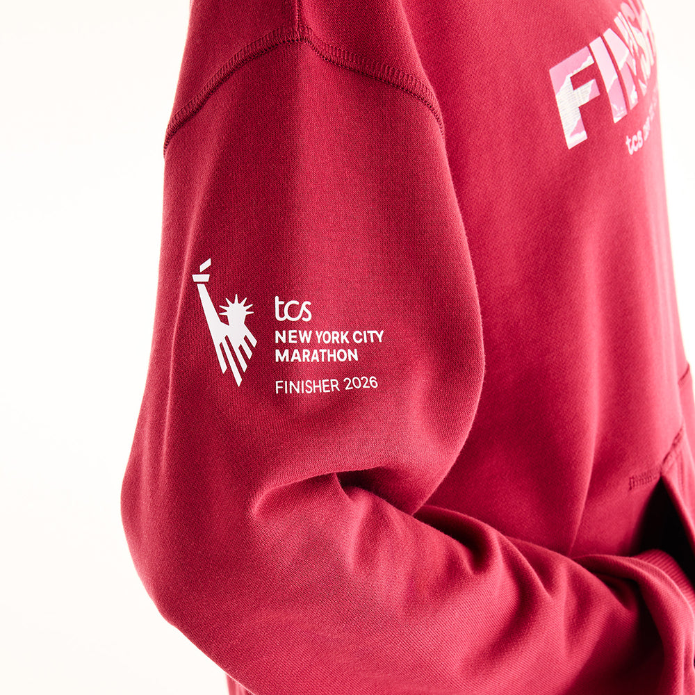 New Balance W Nyc Marathon Athletics Pullover in Red Color