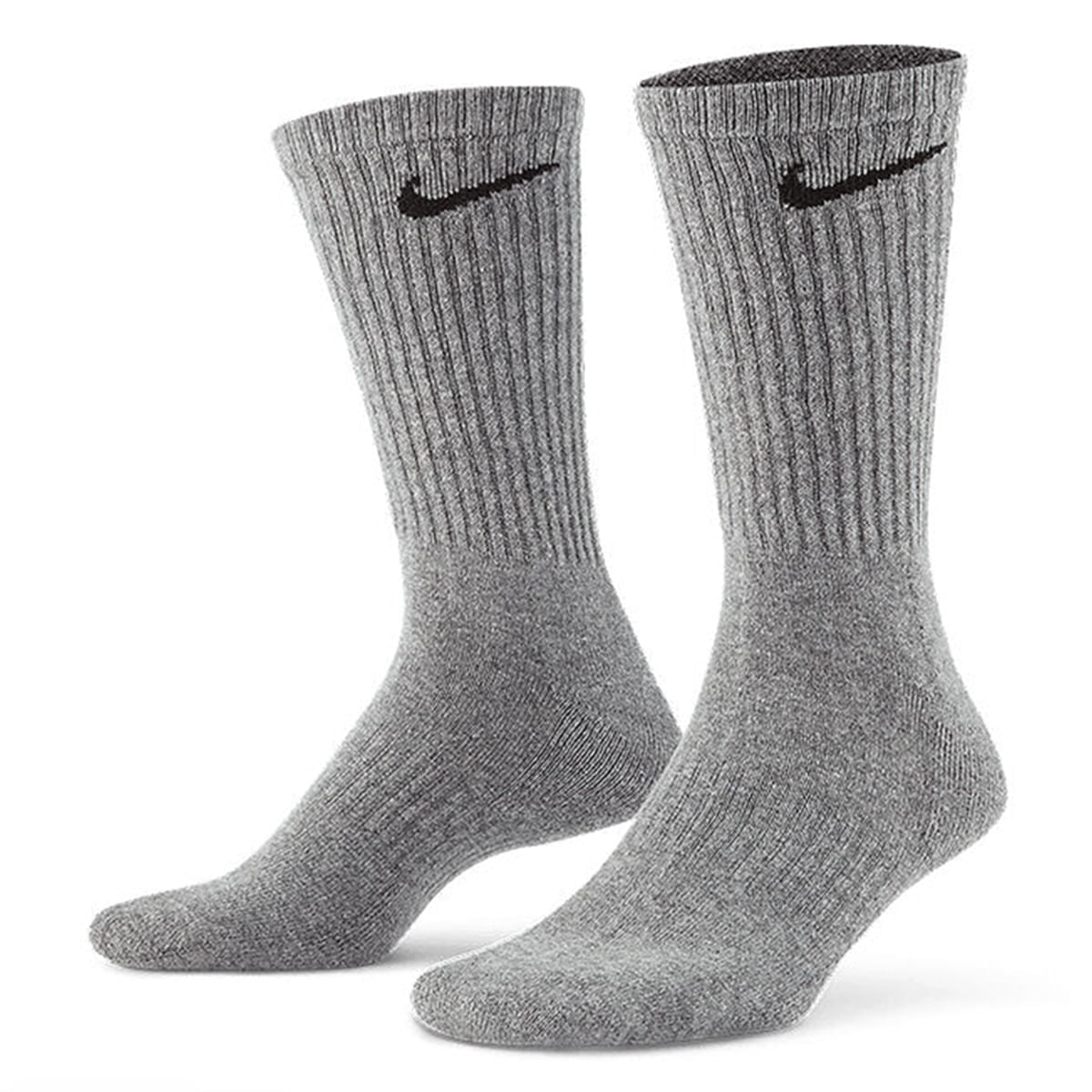 3PK COTTON CUSHION CREW | 064-CARBON