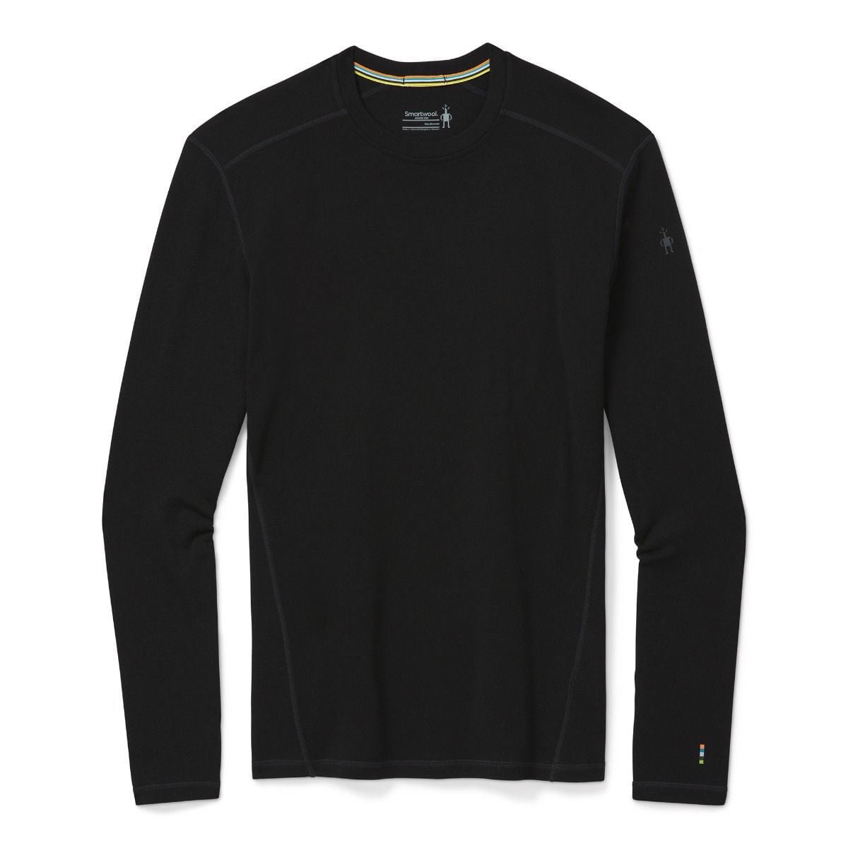 Smartwool Mens Classic Merino Crew Baselayers in Black Color