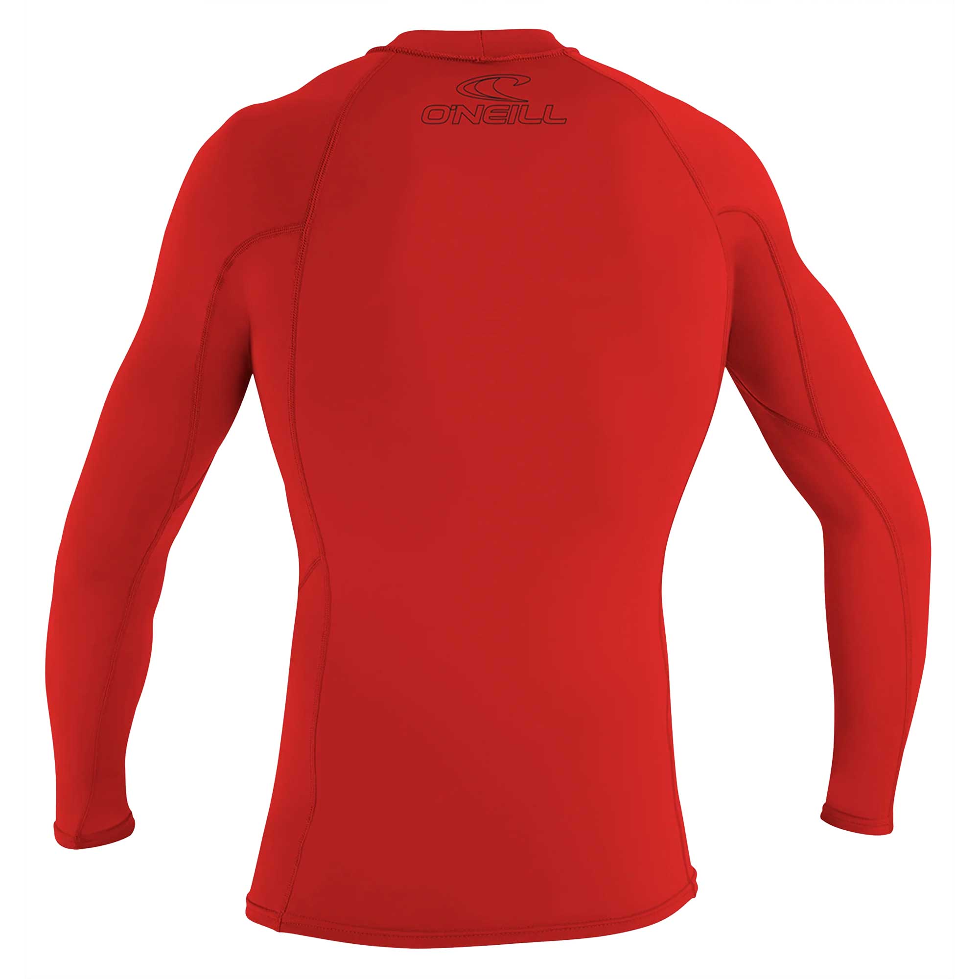 O'Neill Kids Basic Skins 50+ Ls Rash Swimsuits in Red Color