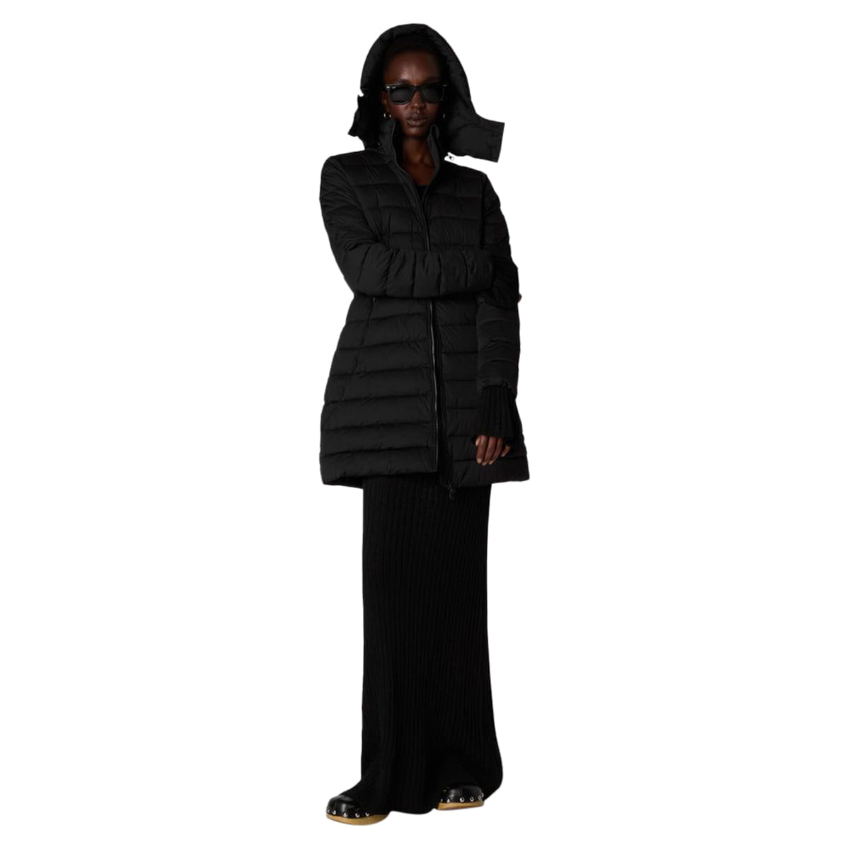 Save The Duck Womens Dorothy City Coats in Black Color