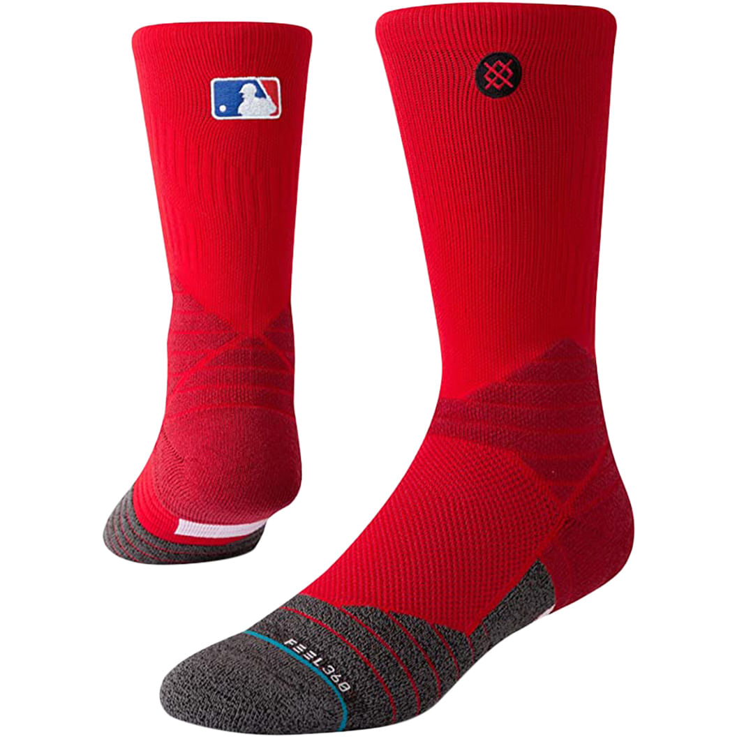 Stance Unisex Diamond Pro Crew Socks in Red Color