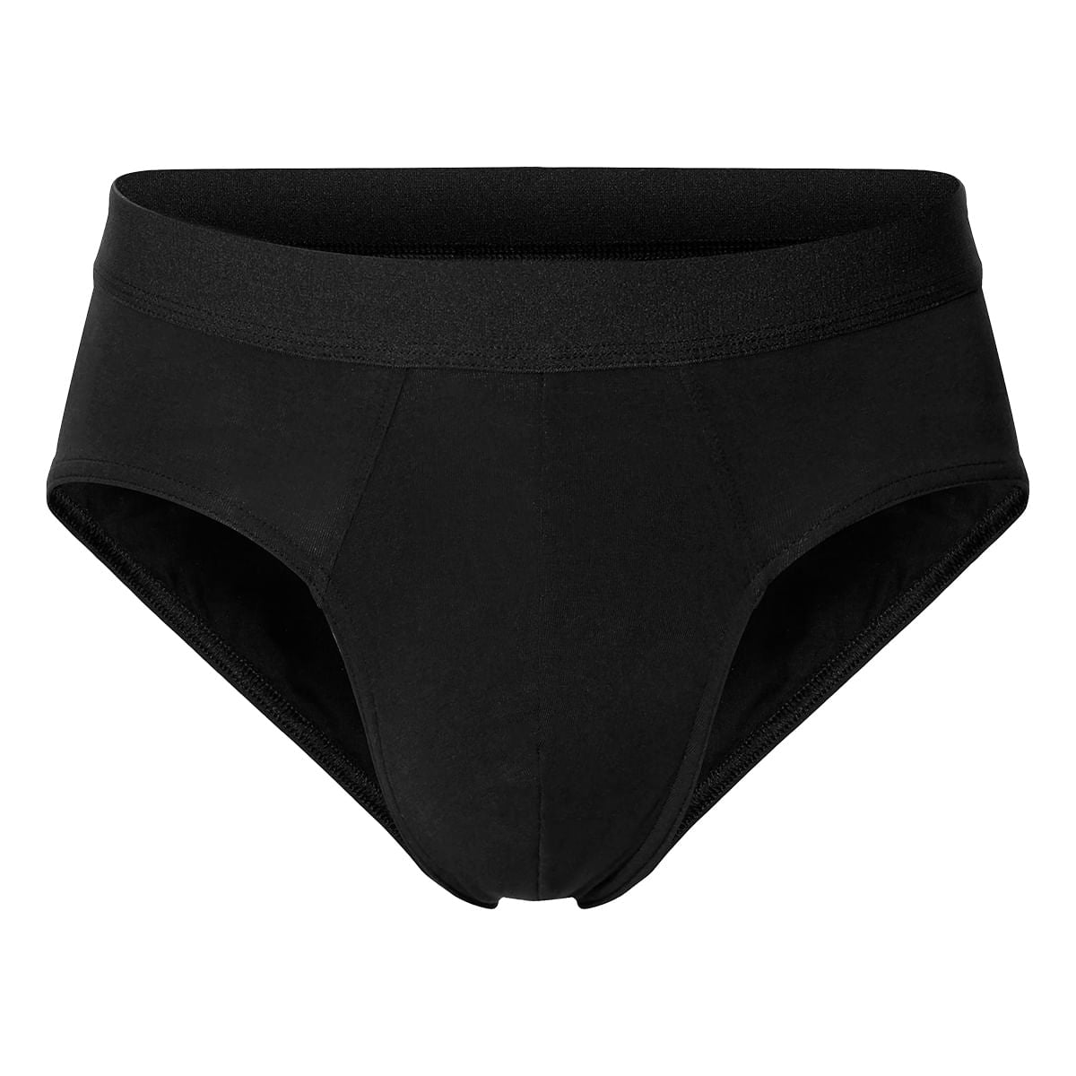 Bread & Boxers Mens Brief 3 Pack Underwear in Black Color