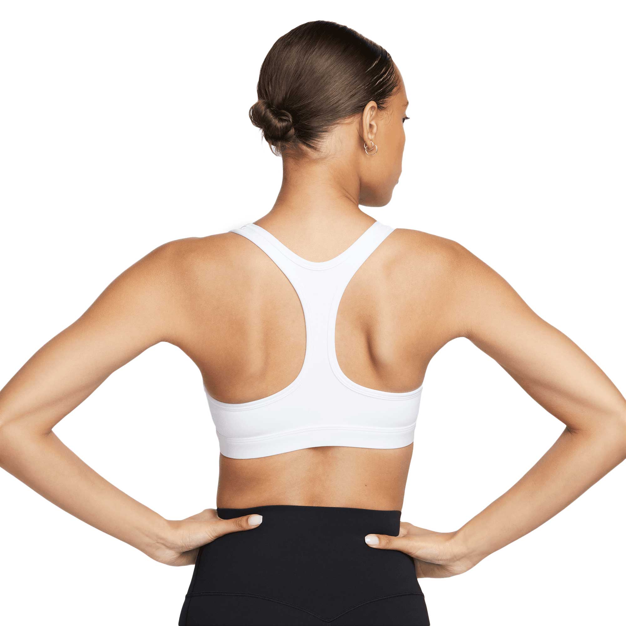 Nike Womens Swoosh Light Support Sb Sports Bras in White Color