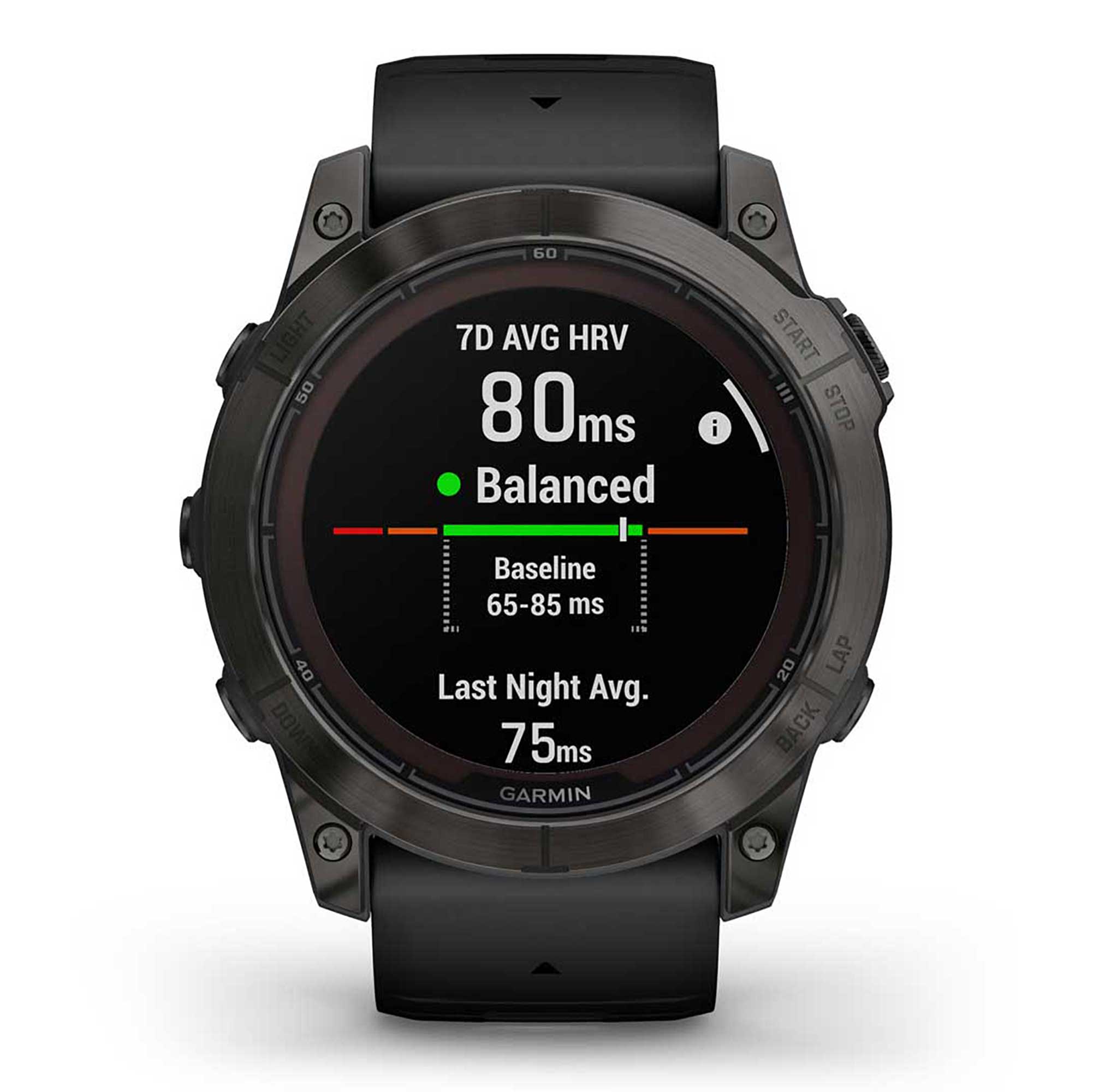 Garmin Unisex Fenix7X Pro Sphire Solr Smart Watches in Black Color