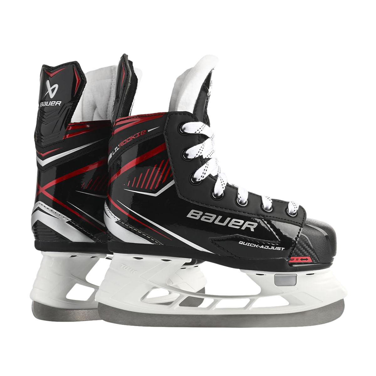 Bauer Hockey Kids S23 Lil' Rookie Adj Skt Ice Skates in Black Color