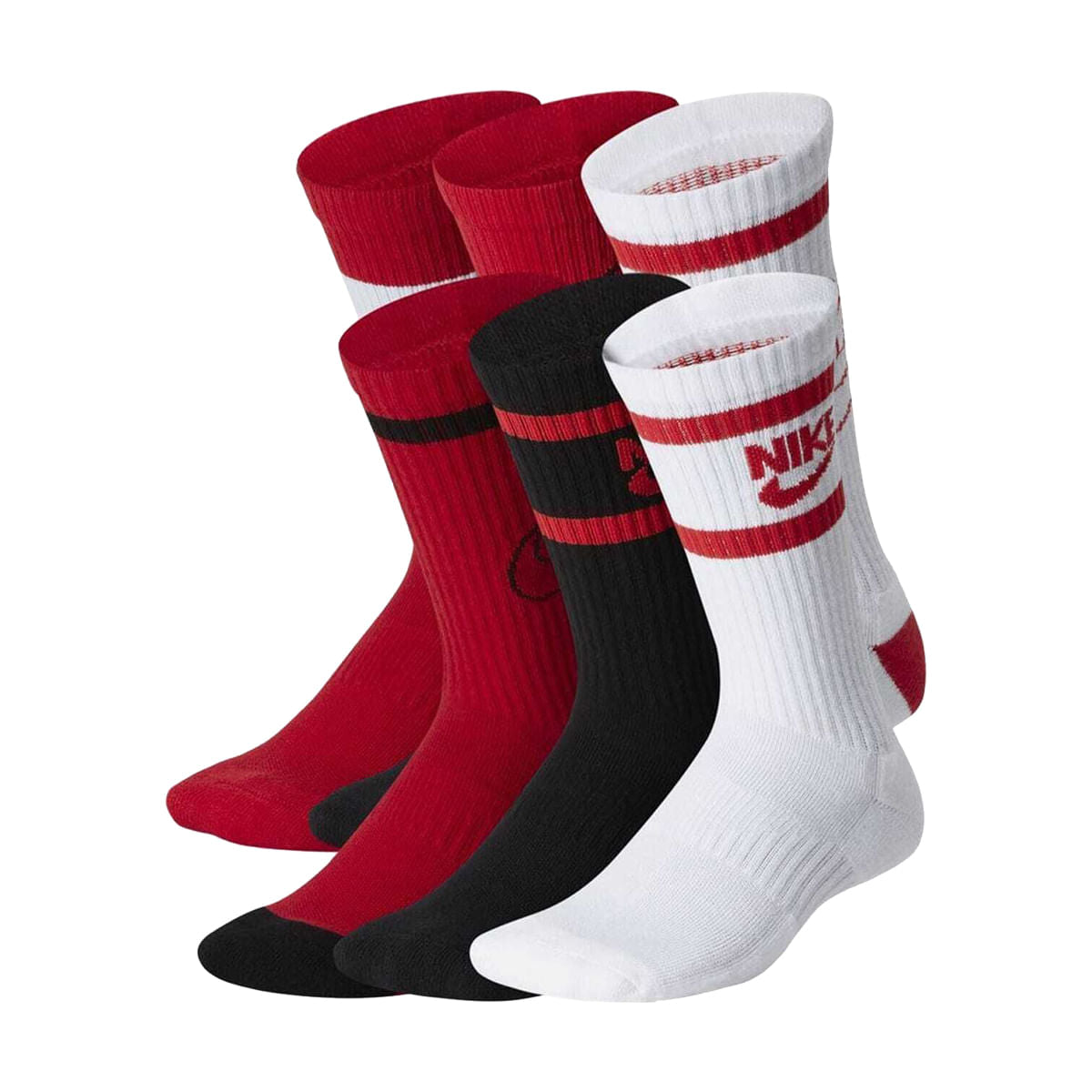 YTH NIKE EVERYDAY 6PK SO | 904-ASSORT