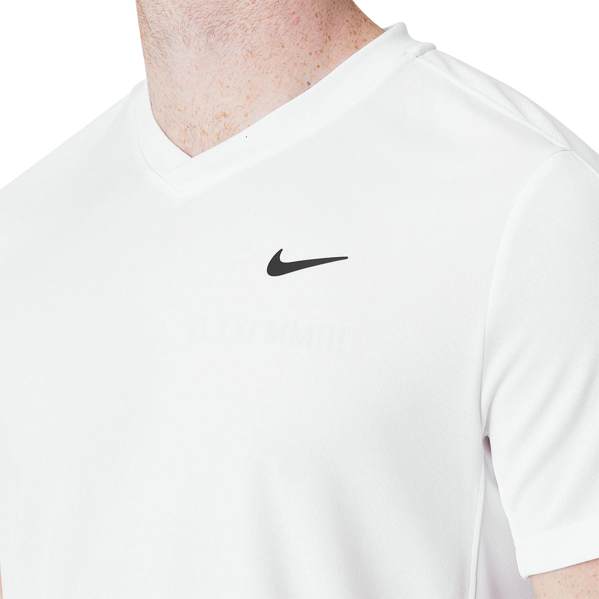 Nike Mens Nikecourt Dri-FIT Victor Tops in White Color