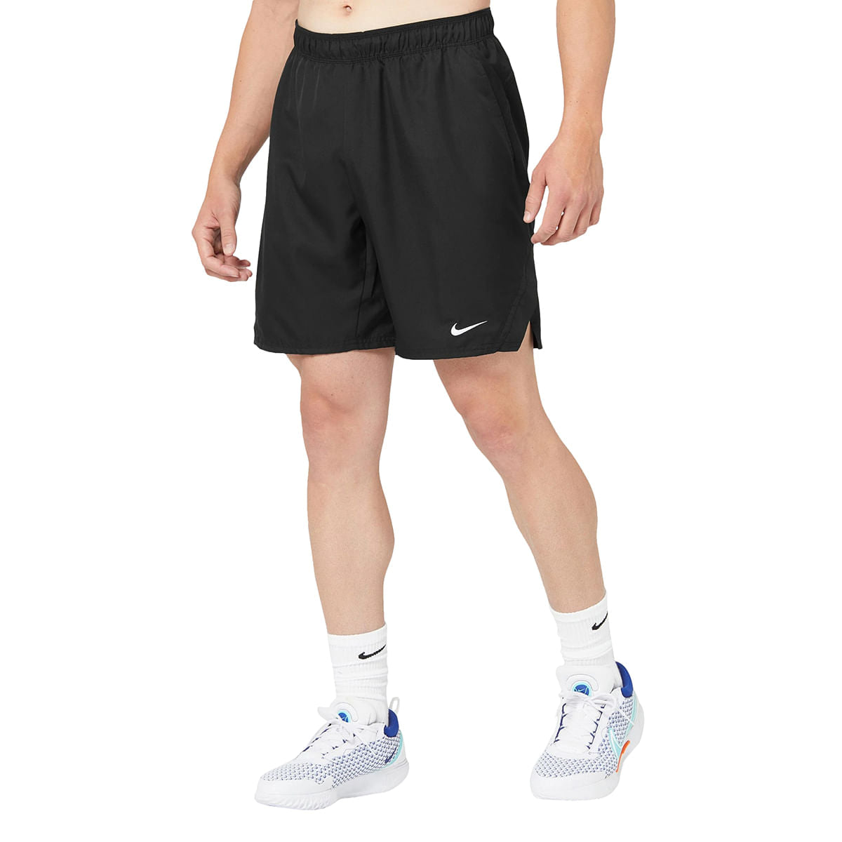 Nike Mens Nikecourt Victory 9In Shorts in Black Color