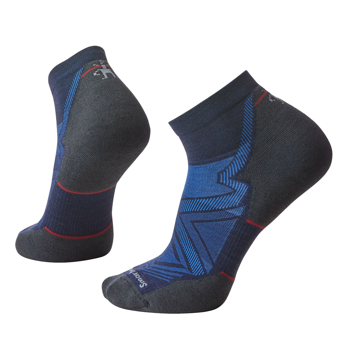 Smartwool Unisex Run Targeted Cushion Ank Socks in Blue Color