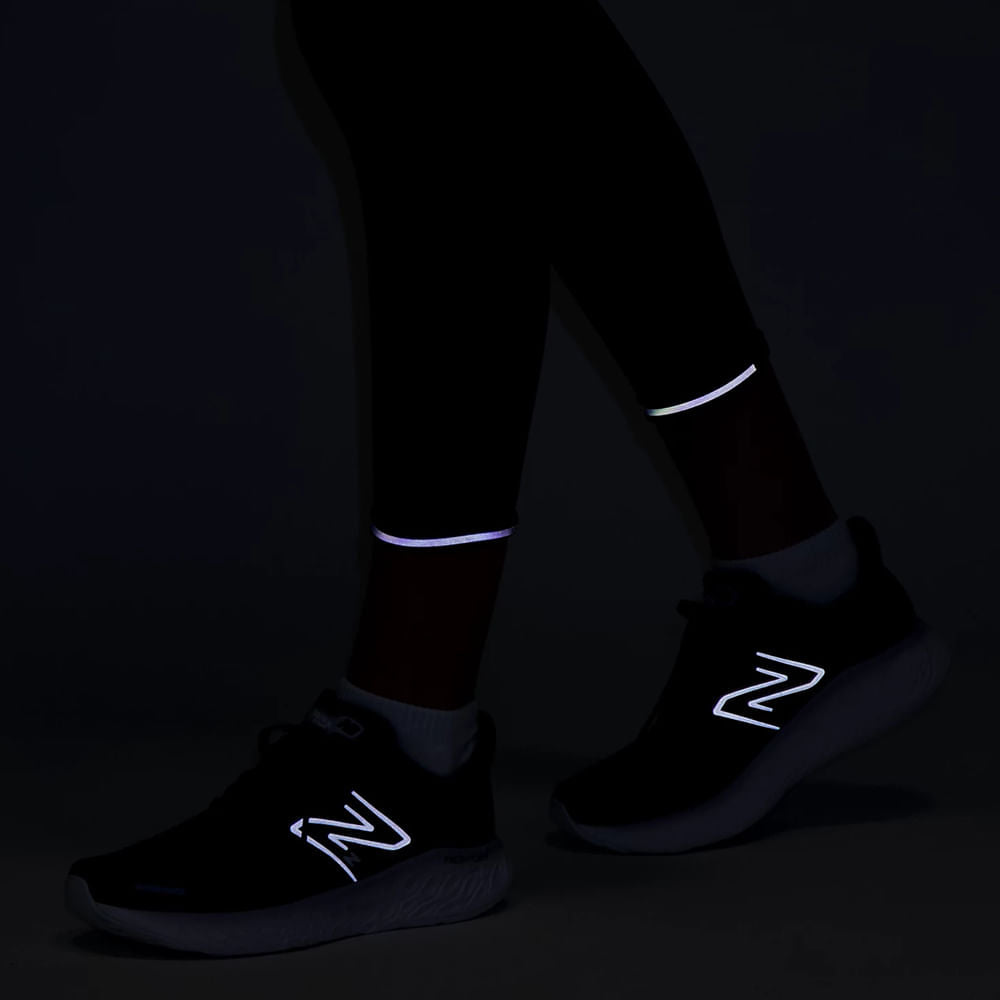 New Balance Womens Nb Sleek High Rise Leggi Tights in Black Color