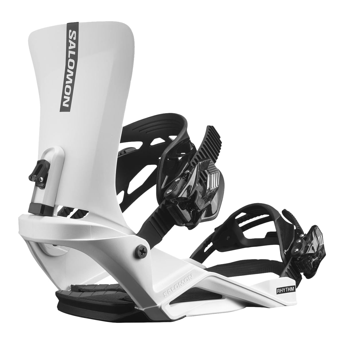 Salomon Unisex Rhythm White Bndng Snowboard Bindings in White Color