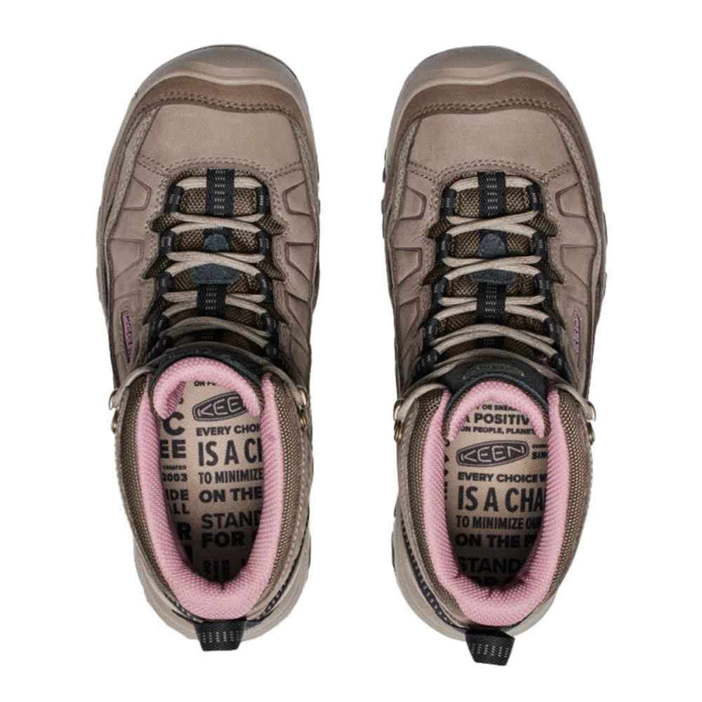 Keen Womens Targhee IV Mid Wp Boots in Brown Color