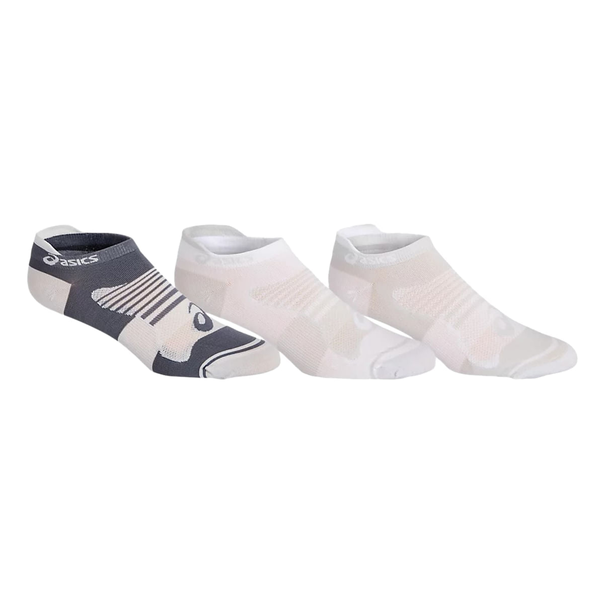 Asics Womens Quick Lyte Plus 3Pk Socks in White Color