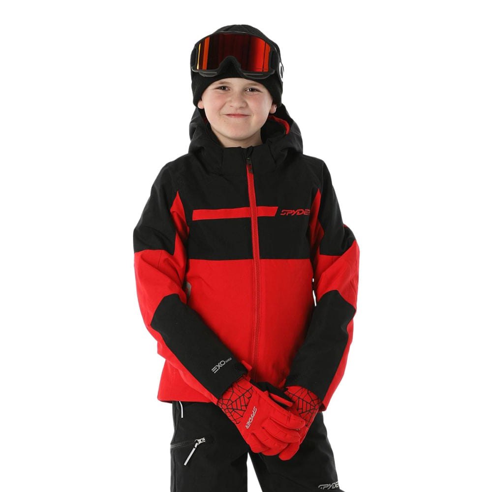 Spyder Kids Challenger Jacket Kids Skiing & Snowboarding Jackets in Red Color