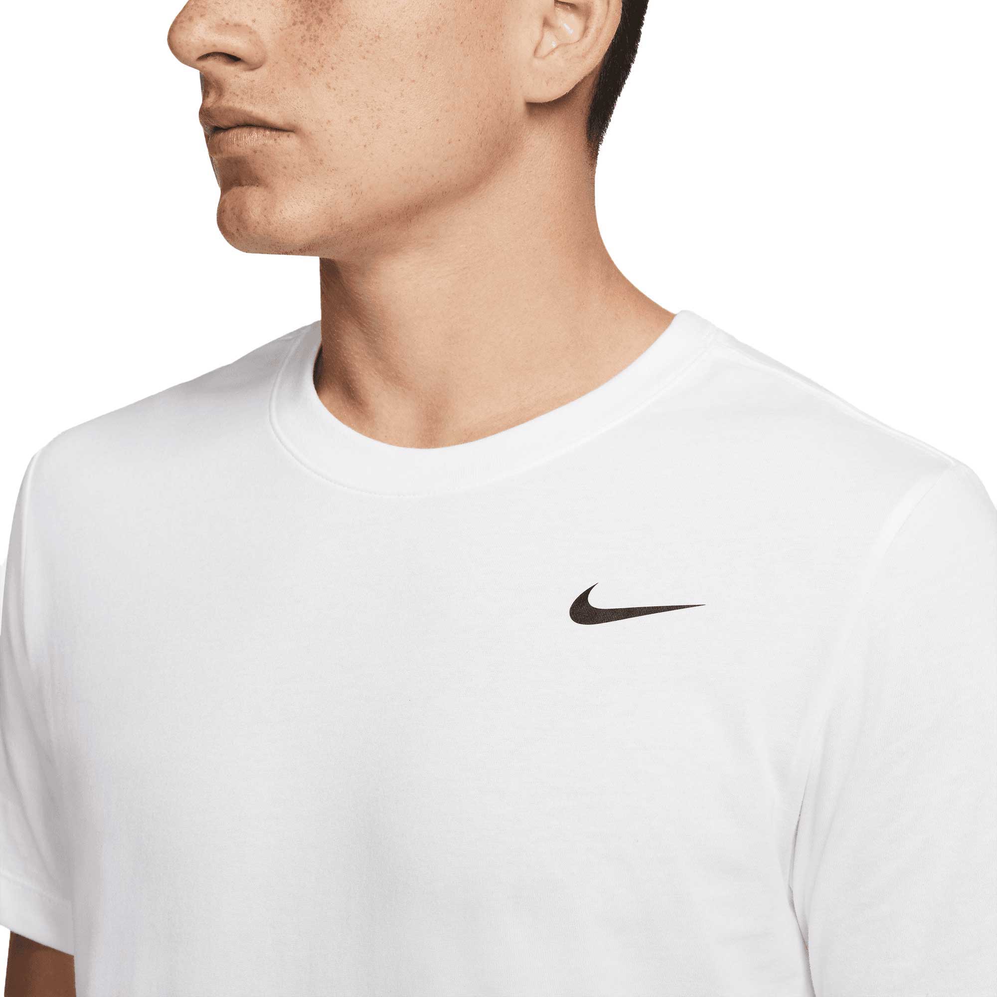 Nike Mens Df Training Tee Tops in White Color