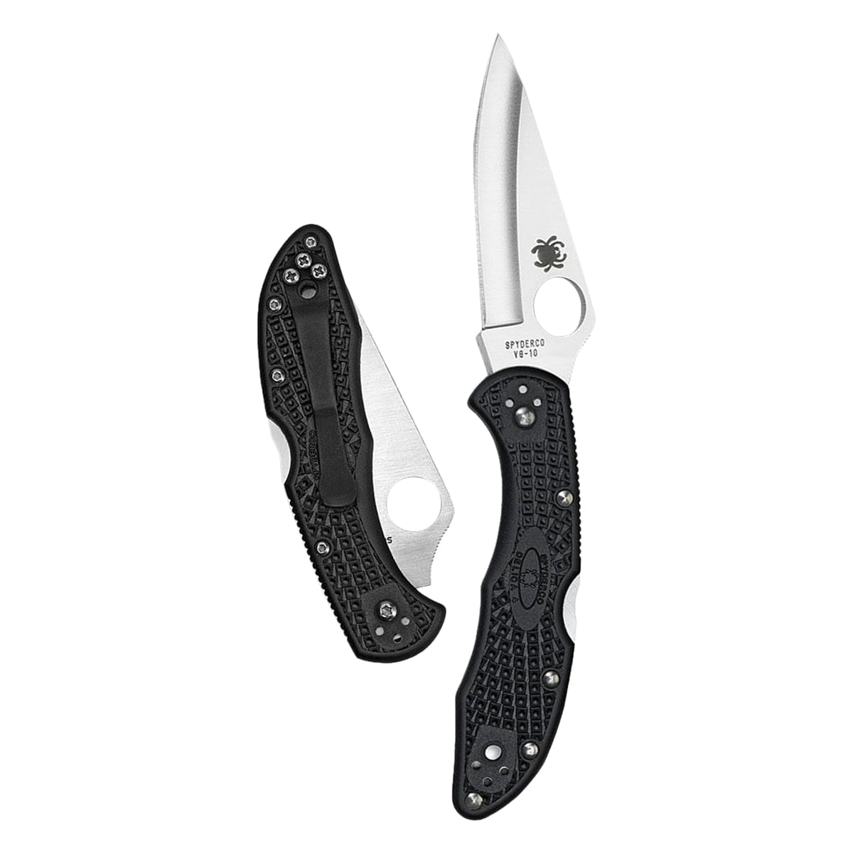 Liberty Mountain Spyderco Delica Lightwt Knives in Black Color