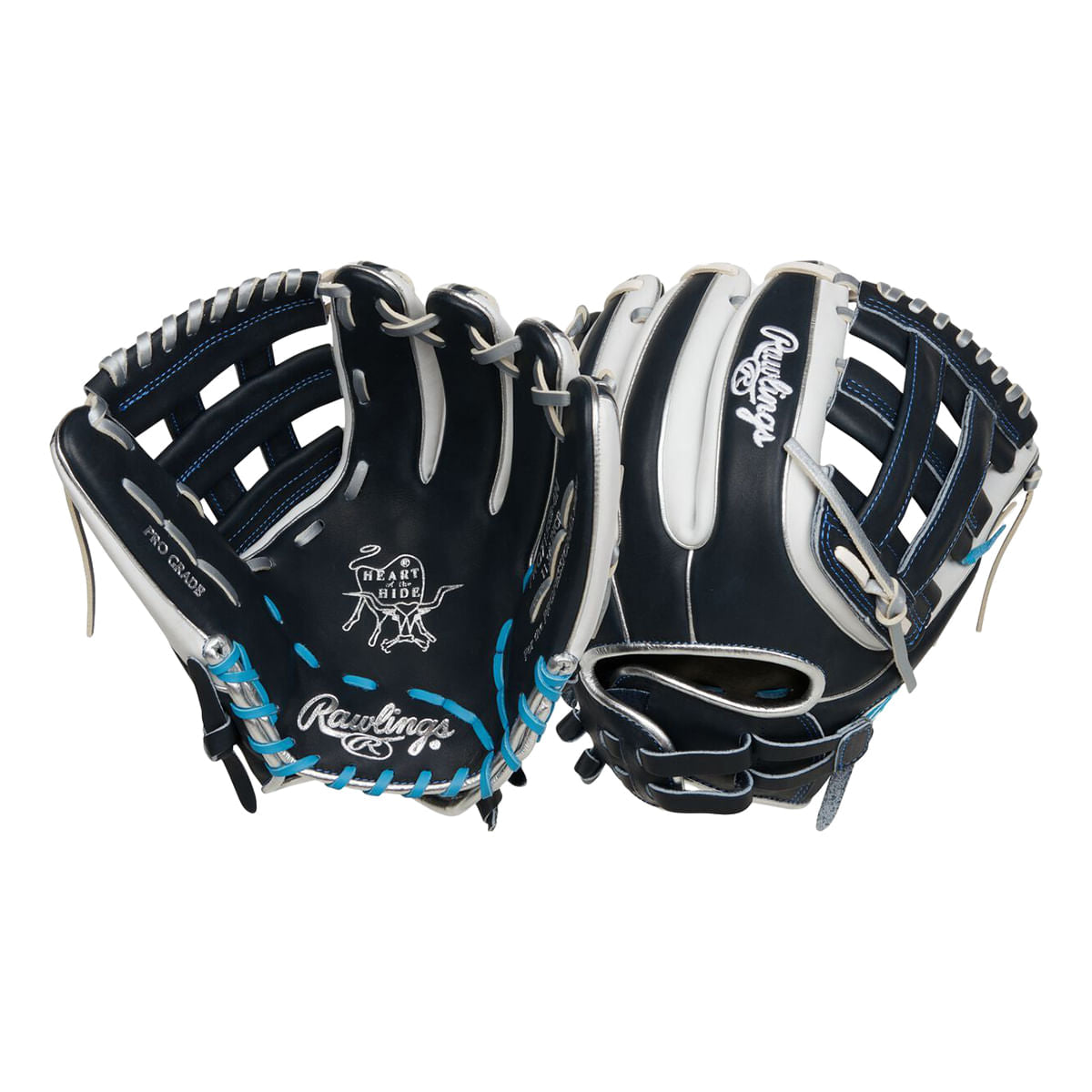 Rawlings Womens 11.75 Hoh H-Web fastpitch glove Softball Gloves in Blue Color